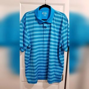 IZOD XFG Golf Shirt, XXL, Light Blue